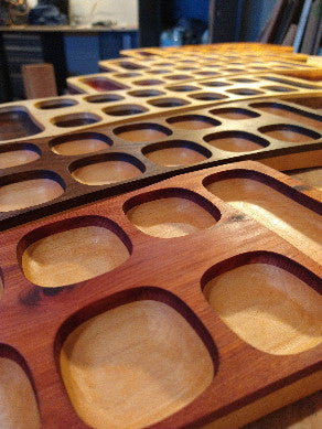 handmade hardwood mancala boards multicolor