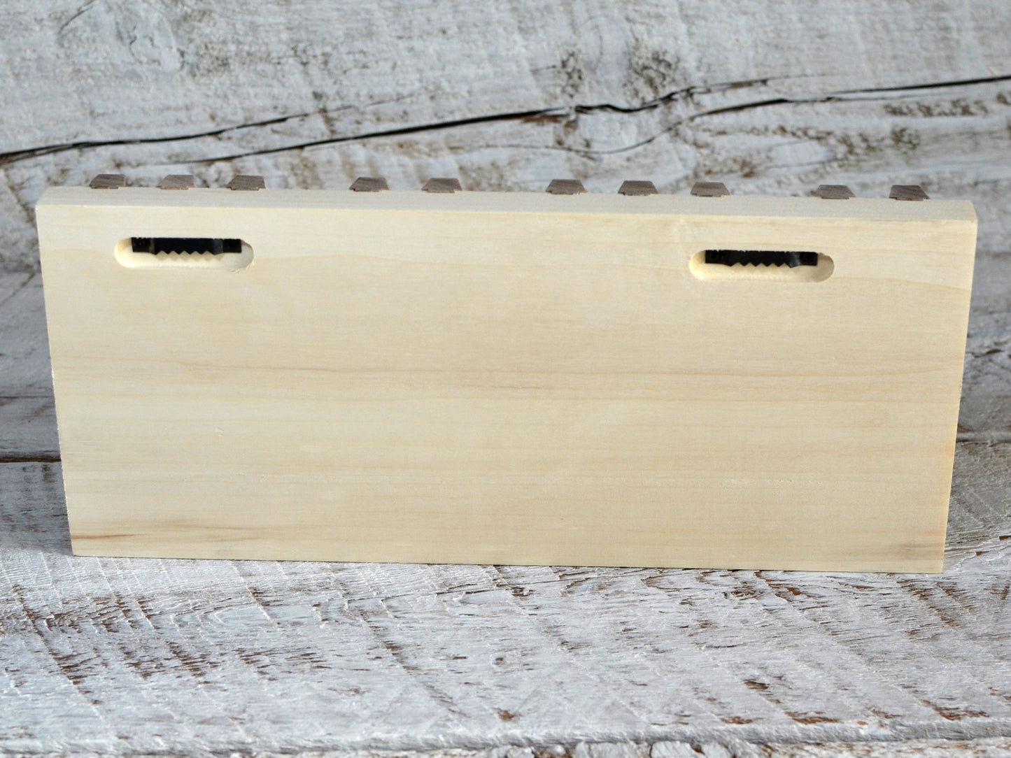 rear of piano keys hanging artwork