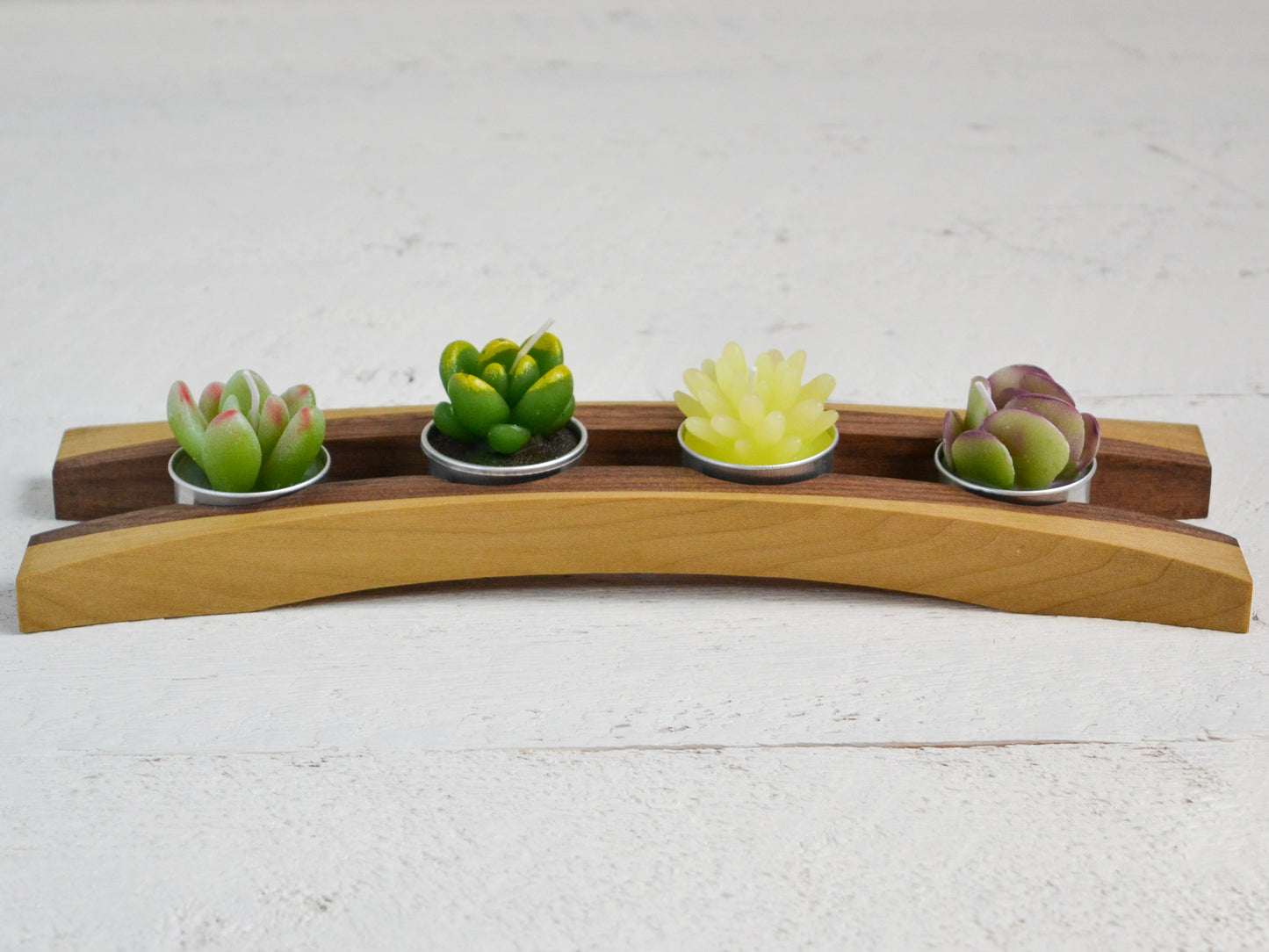 wood candle holder