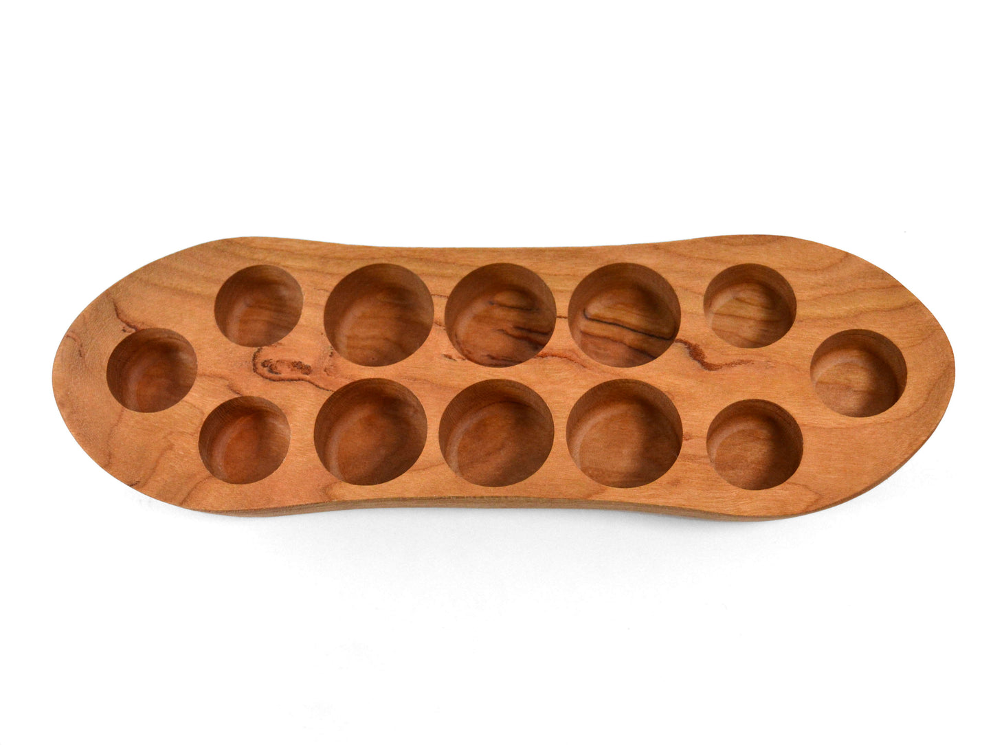 top of 5mL, 15mL young living compatible cherry wood essential oil display