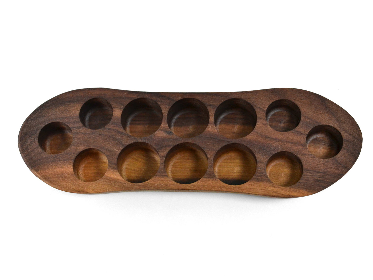 dark wood grain oils holder