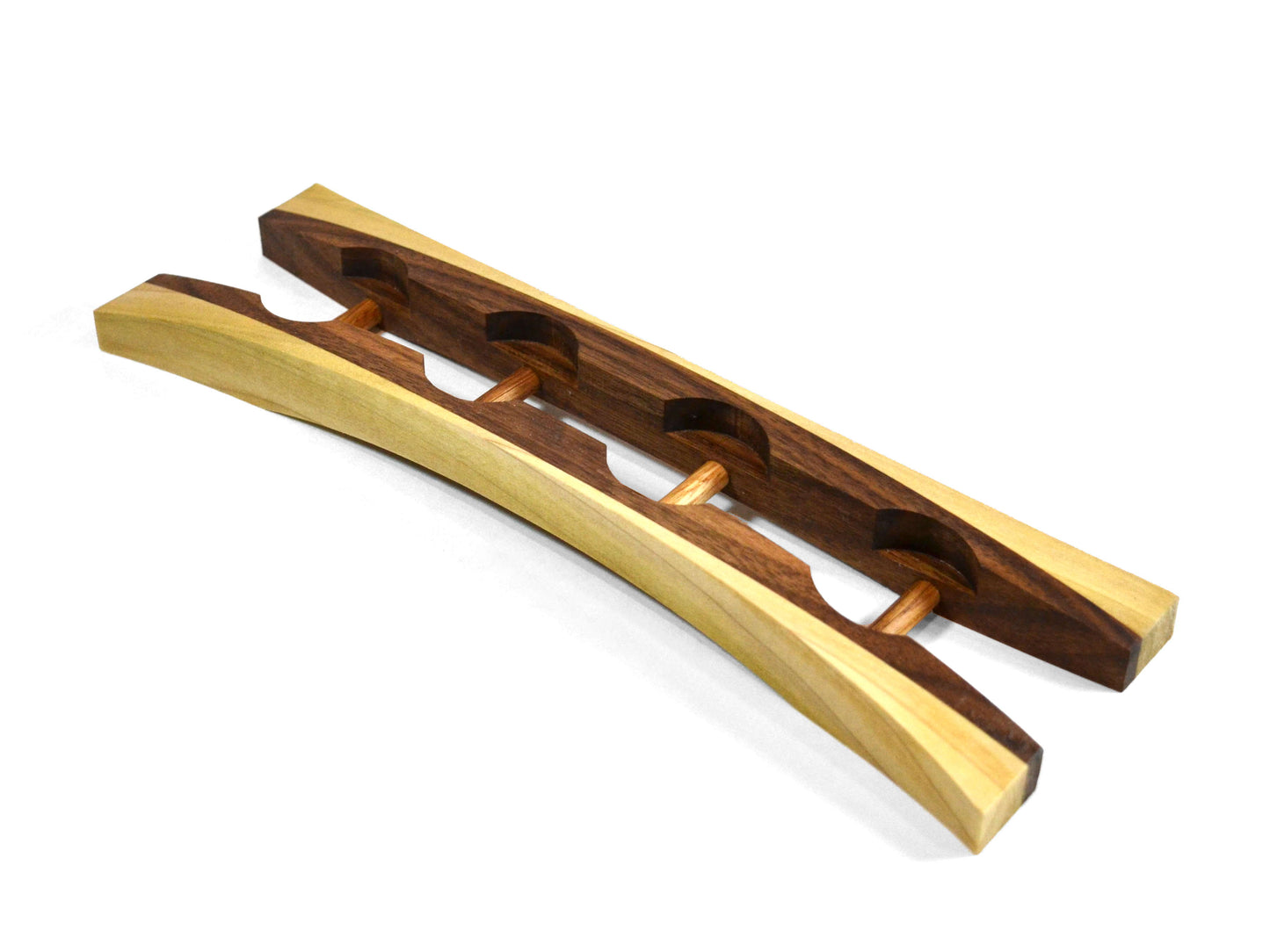 handcrafted wooden display holder for 4 tealight candles