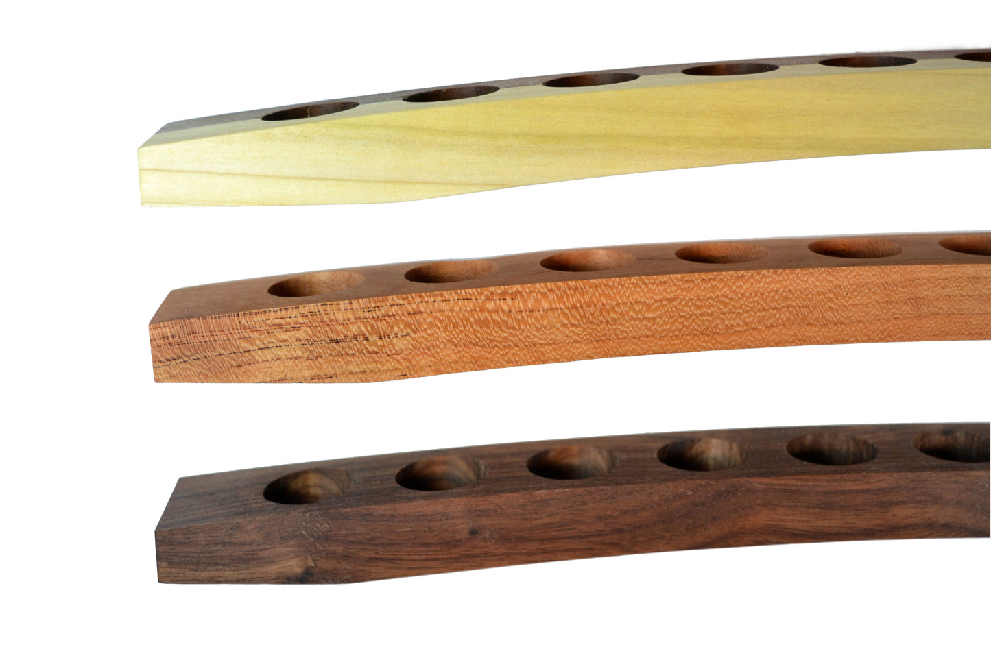 walnut, cherry, poplar wood essential oils bottle holders