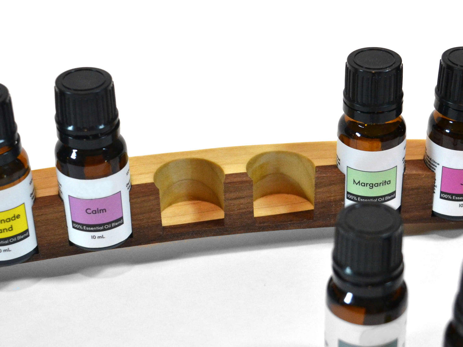 revive 10mL essential oils bottles in wooden custom handcrafted holder