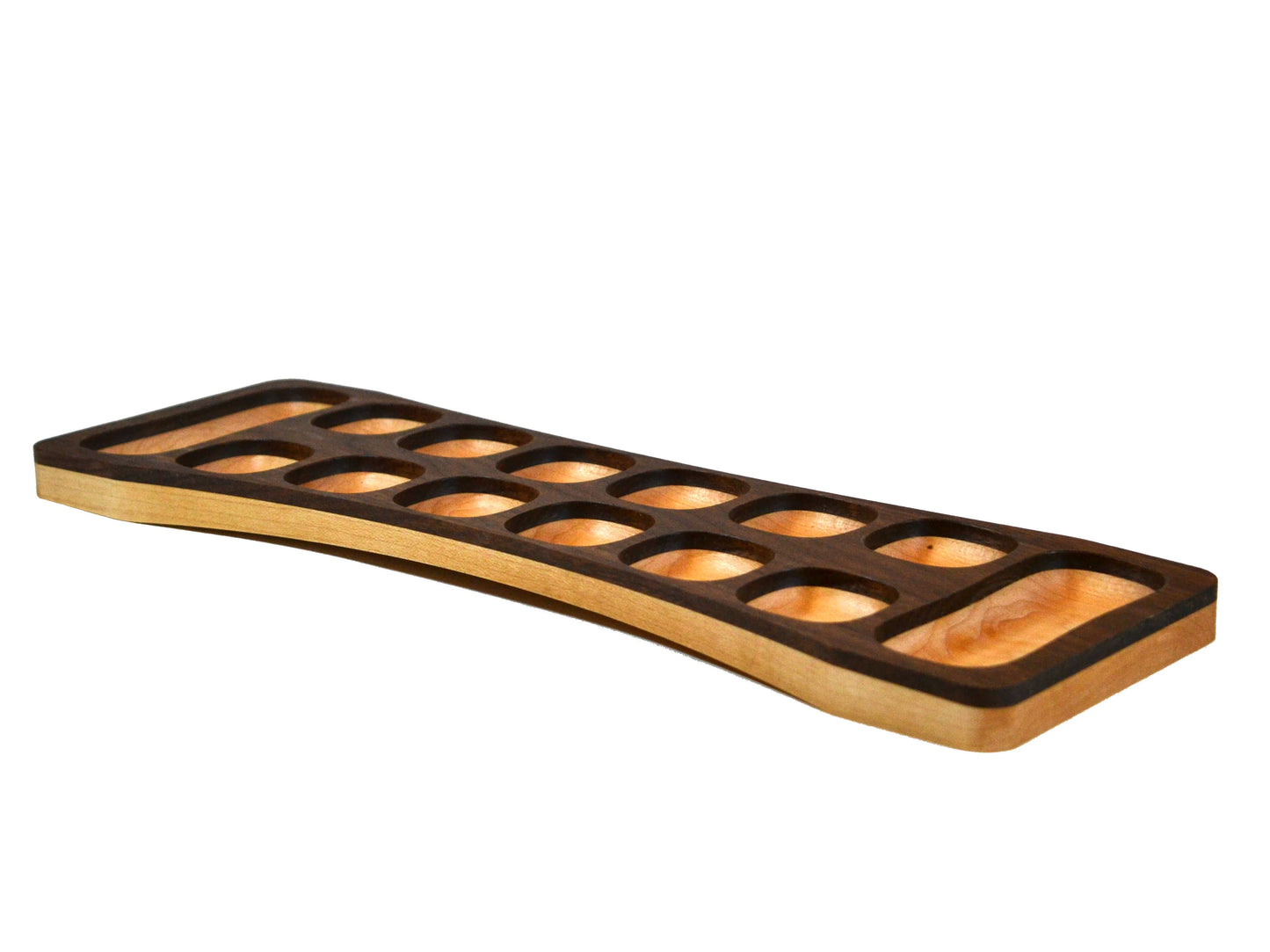 arched custom hardwood mancala board