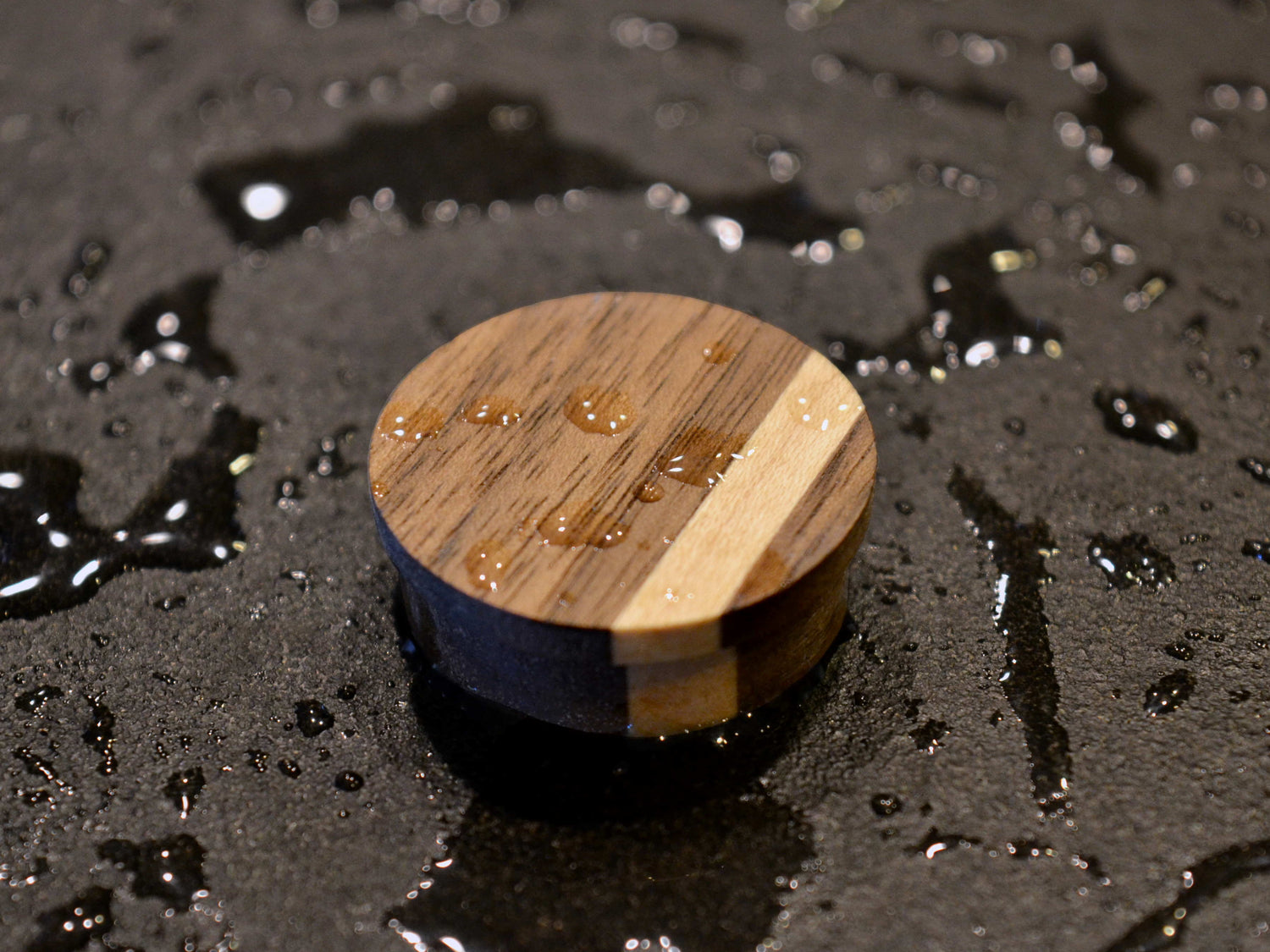 water resistant wooden magnet