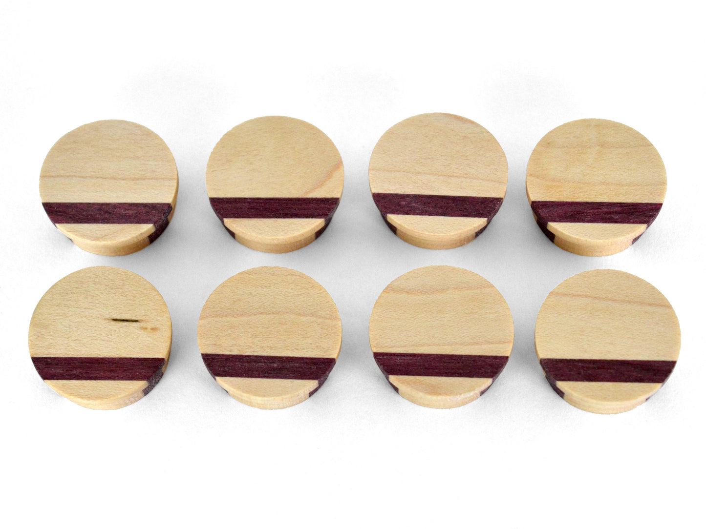 wood magnets, round striped wooden magnets, strong magnet