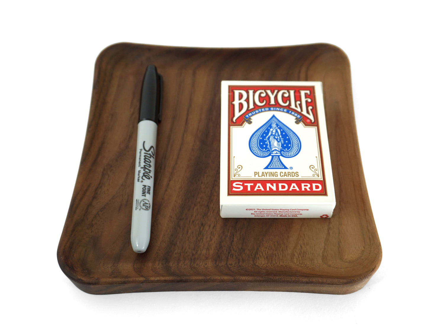Square Tray for Small Items Like Playing Cards